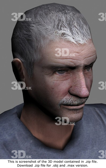 3D Model White Man