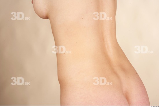 Whole Body Back Woman Nude Slim Studio photo references