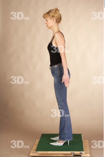 Whole Body Woman Casual Slim Studio photo references