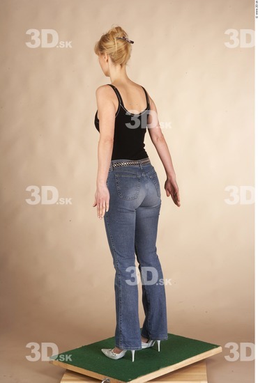 Whole Body Woman Casual Slim Studio photo references