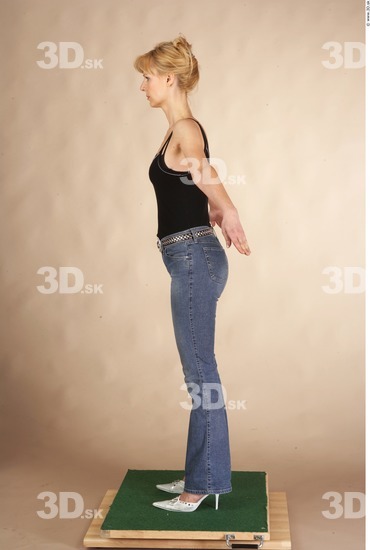 Whole Body Woman Casual Slim Studio photo references