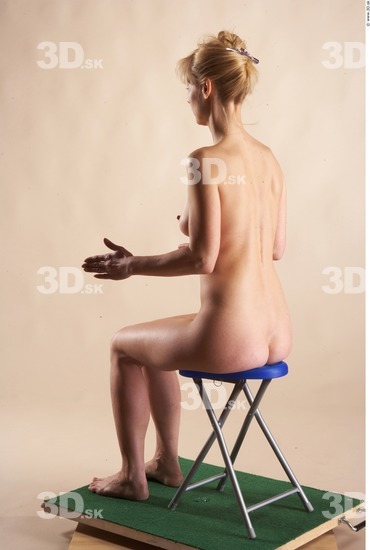 Whole Body Woman Artistic poses White Nude Slim