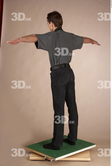 Whole Body Man T poses Casual Slim Studio photo references