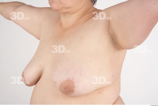 Chest Whole Body Woman Nude Slim Overweight Studio photo references