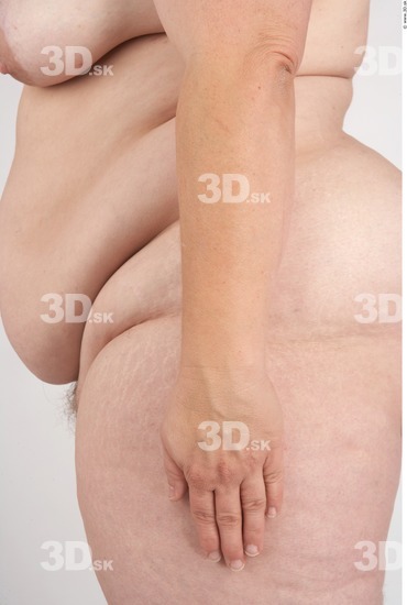 Forearm Whole Body Woman Nude Slim Overweight Studio photo references