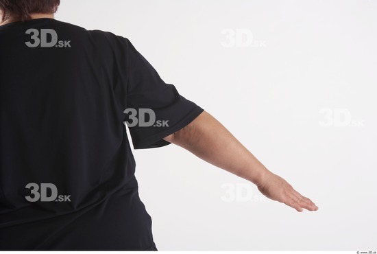 Arm Woman Animation references White Casual T shirt Overweight