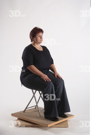 Whole Body Woman Artistic poses White Casual Overweight