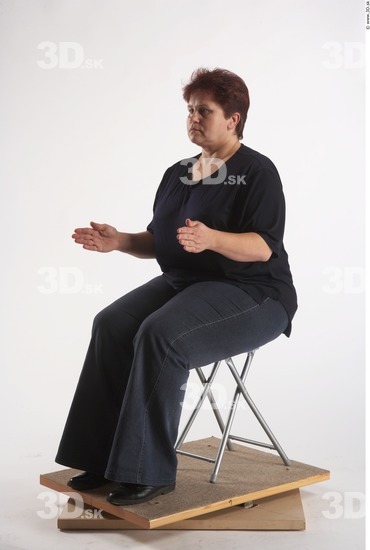 Whole Body Woman Artistic poses White Casual Overweight