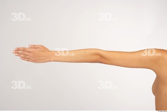 Arm Whole Body Woman Nude Slim Studio photo references