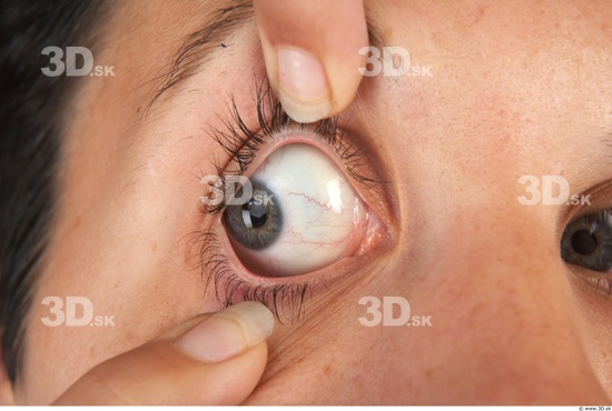 Eye Whole Body Woman Slim Studio photo references