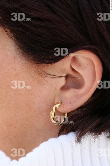 Ear Woman White Jewel Average