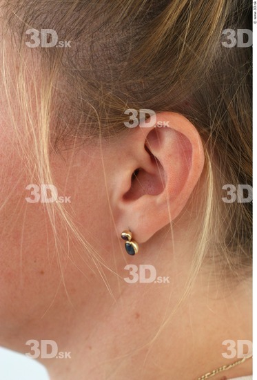 Ear Woman White Jewel Average