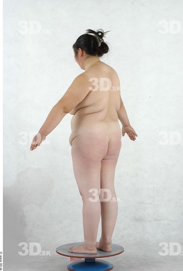 Whole Body Woman Asian Nude Overweight Studio photo references