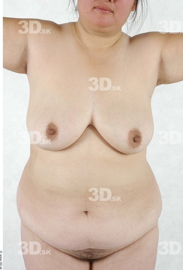 Upper Body Whole Body Woman Asian Nude Overweight Studio photo references