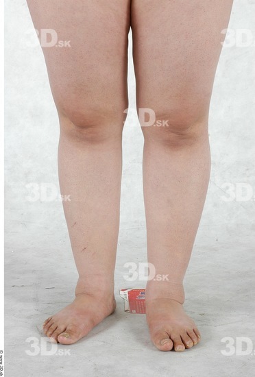 Calf Whole Body Woman Asian Nude Overweight Studio photo references