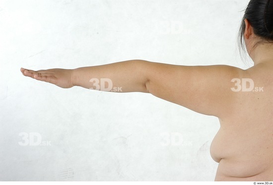 Arm Whole Body Woman Asian Nude Overweight Studio photo references