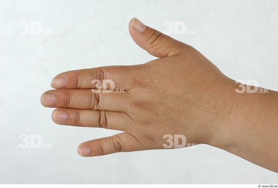 Hand Whole Body Woman Asian Overweight Studio photo references