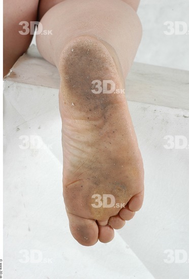 Foot Whole Body Woman Asian Nude Overweight Studio photo references