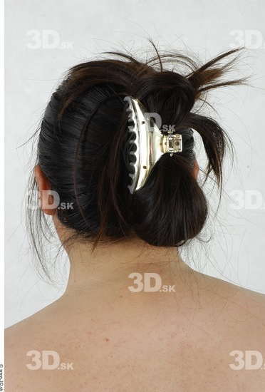 Whole Body Head Woman Asian Overweight Studio photo references