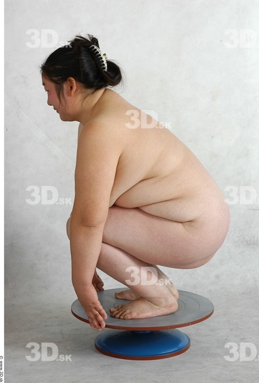 Whole Body Phonemes Woman Nude Overweight Female Studio Poses