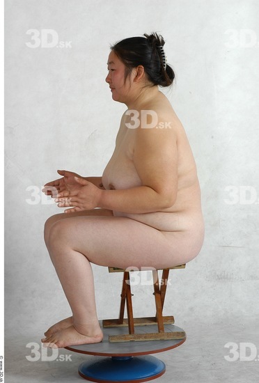 Whole Body Phonemes Woman Nude Overweight Female Studio Poses