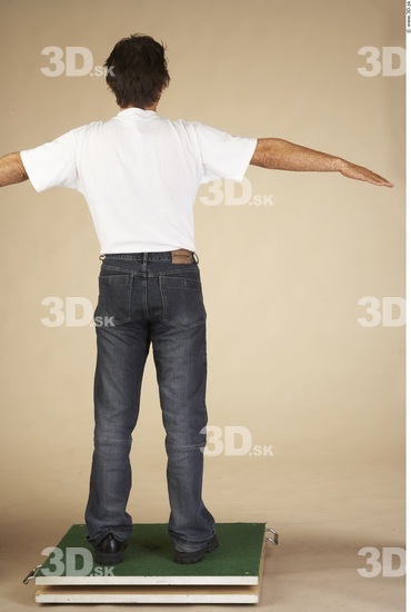 Whole Body Man T poses Casual Muscular Average Studio photo references