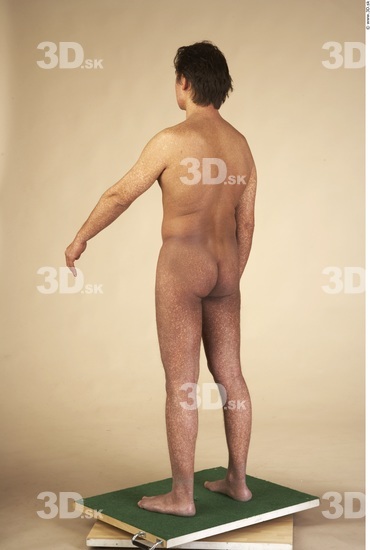 Whole Body Man Nude Muscular Average Studio photo references