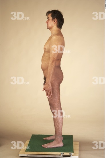 Whole Body Man Nude Muscular Average Studio photo references