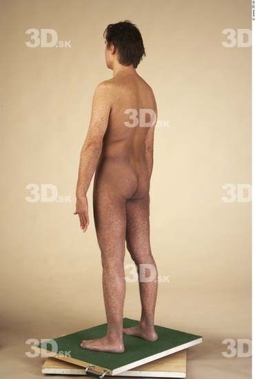 Whole Body Man Nude Muscular Average Studio photo references