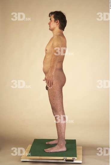 Whole Body Man Nude Muscular Average Studio photo references