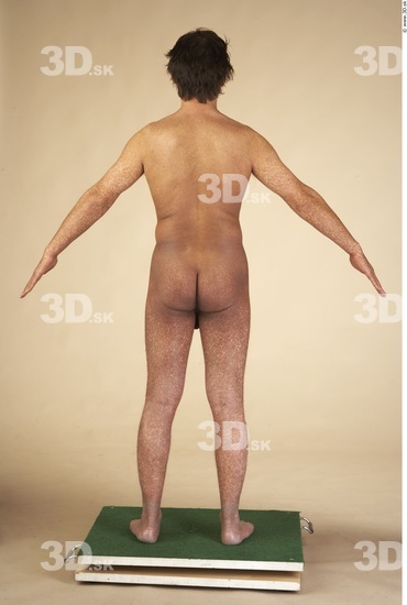 Whole Body Man Nude Muscular Average Studio photo references