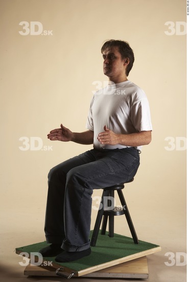 Whole Body Man Artistic poses White Casual Average