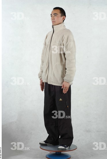 Whole Body Man Asian Casual Slim Studio photo references