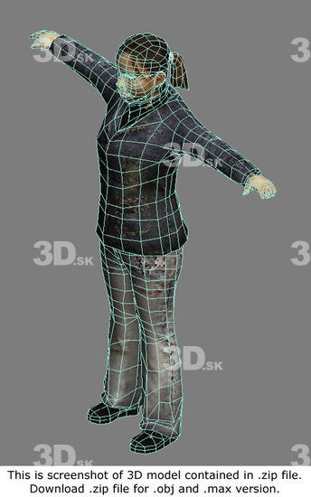 3D Model Asian Woman