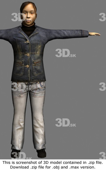 3D Model Asian Woman