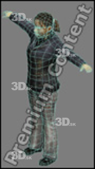 3D model Asian Woman