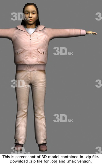 3D Model Asian Woman