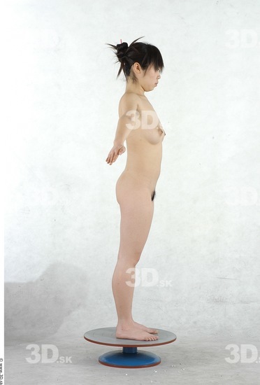 Whole Body Woman Animation references Asian Nude Underwear Shoes Slim Studio photo references