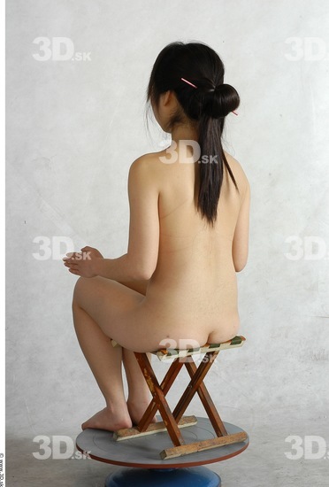 Whole Body Phonemes Woman Artistic poses Asian Nude Slim Studio photo references