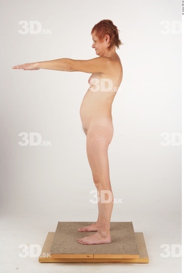 Whole Body Woman Nude Slim Studio photo references