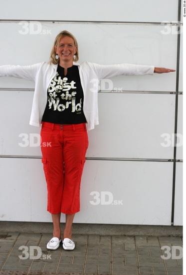 Whole Body Woman T poses Casual Jewel Slim Street photo references