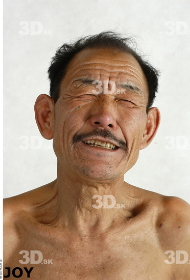 Face Whole Body Phonemes Emotions Man Asian Nude Underweight Studio photo references