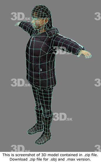 3D Model Asian Woman