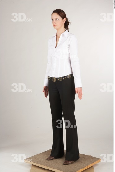 Whole Body Woman White Casual Slim