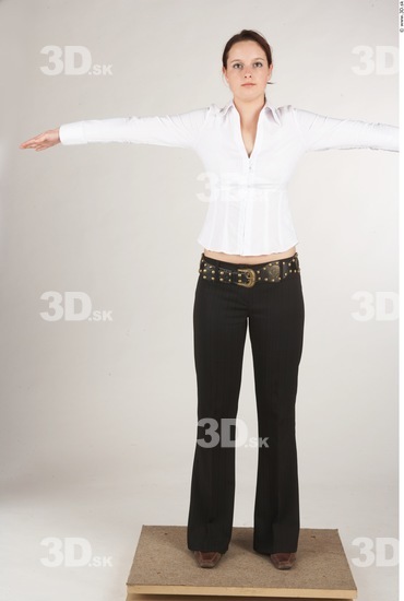 Whole Body Woman White Casual Slim