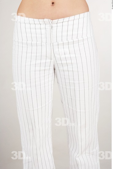 Thigh Woman White Casual Slim