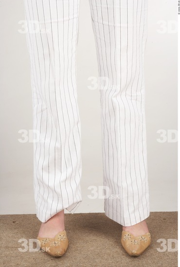 Calf Woman White Casual Slim