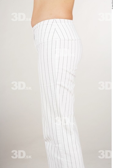 Thigh Woman White Casual Slim