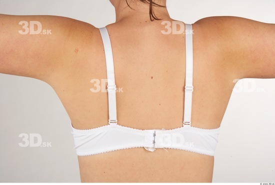 Back Woman White Underwear Slim