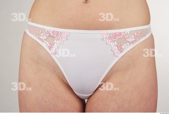 Hips Woman White Underwear Slim